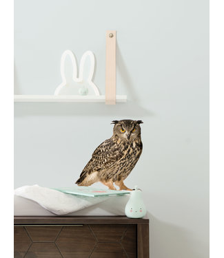 Muursticker Owl, 30 x 32 cm