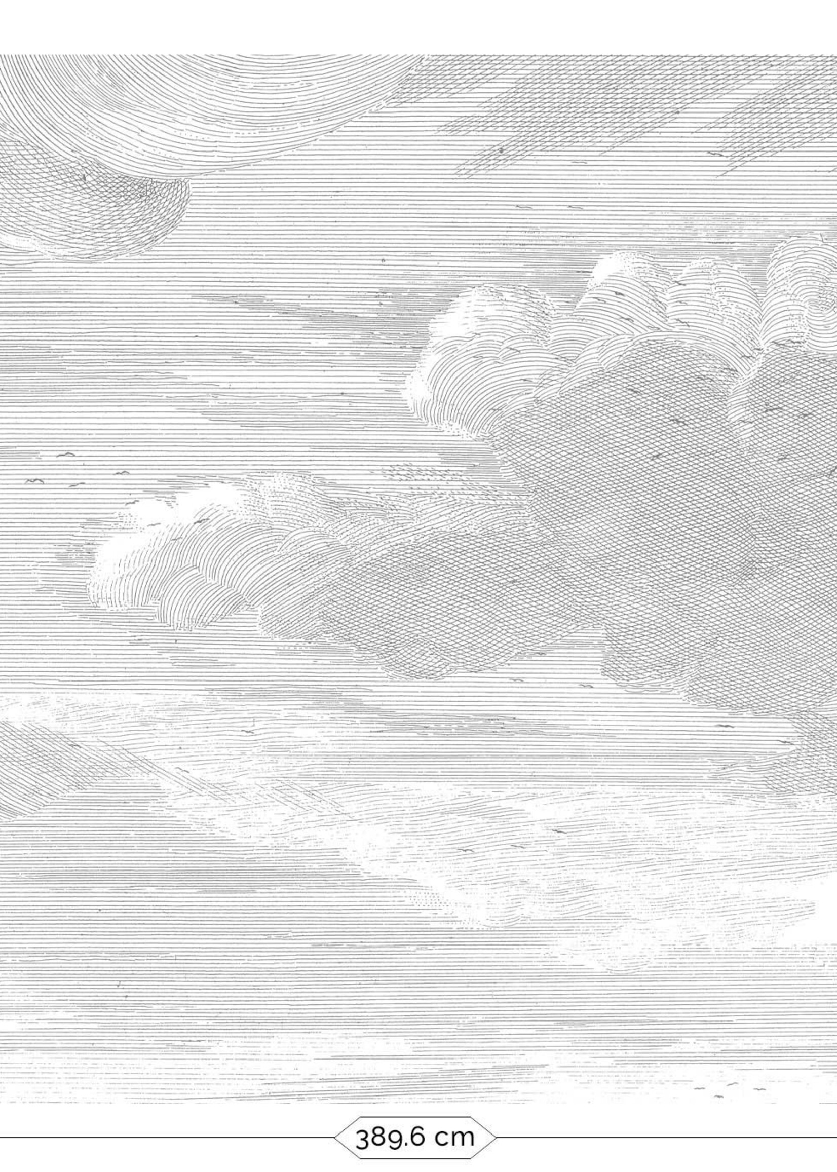 Wall Mural Engraved Clouds