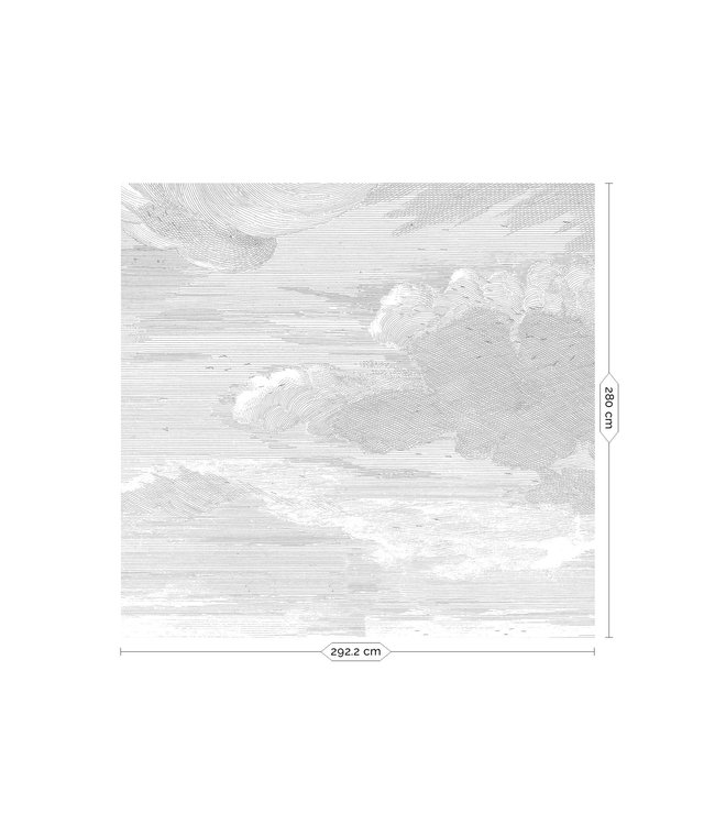 Wolken behang Engraved Clouds