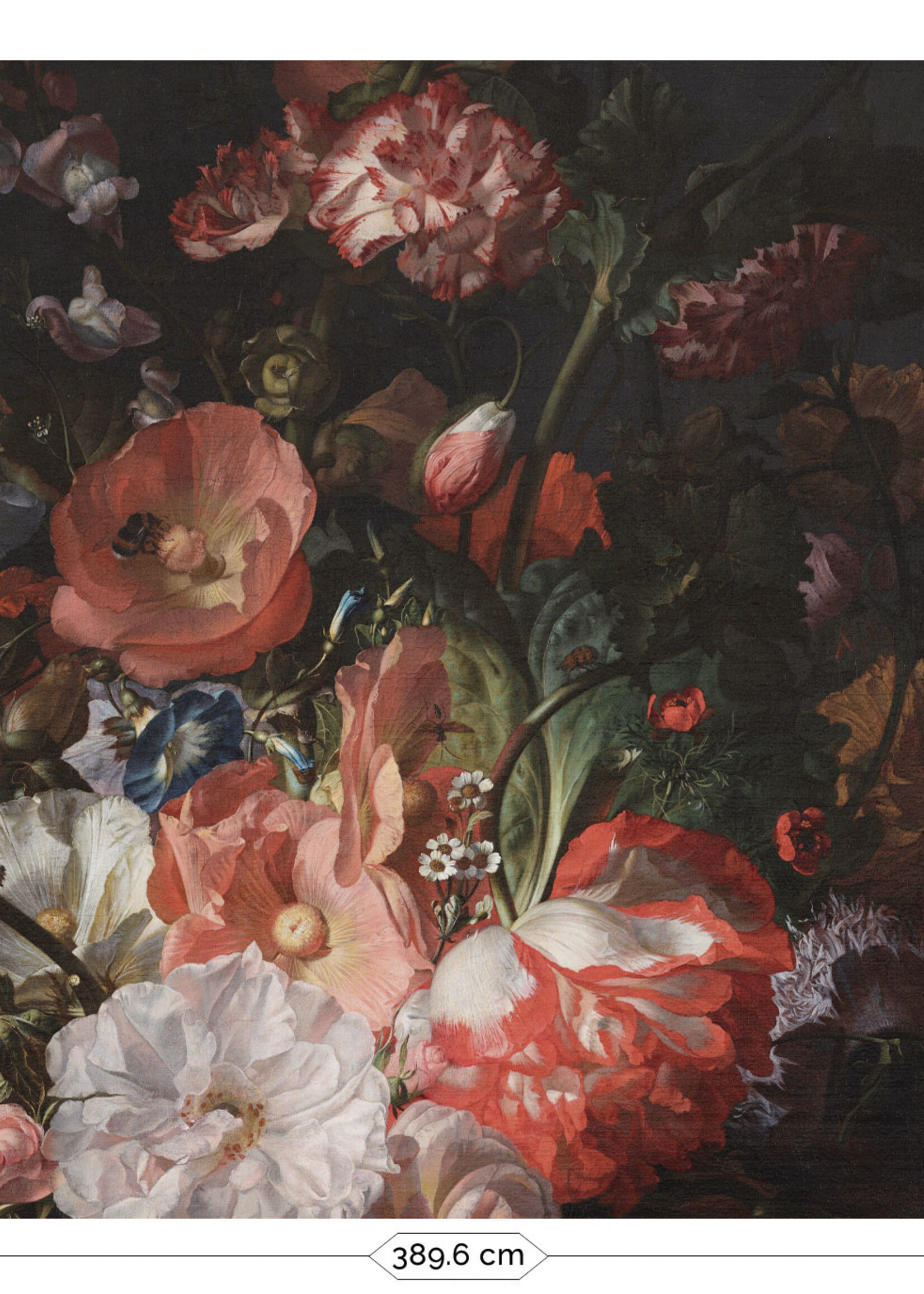 Wandvullend Wall Mural Golden Age Flowers
