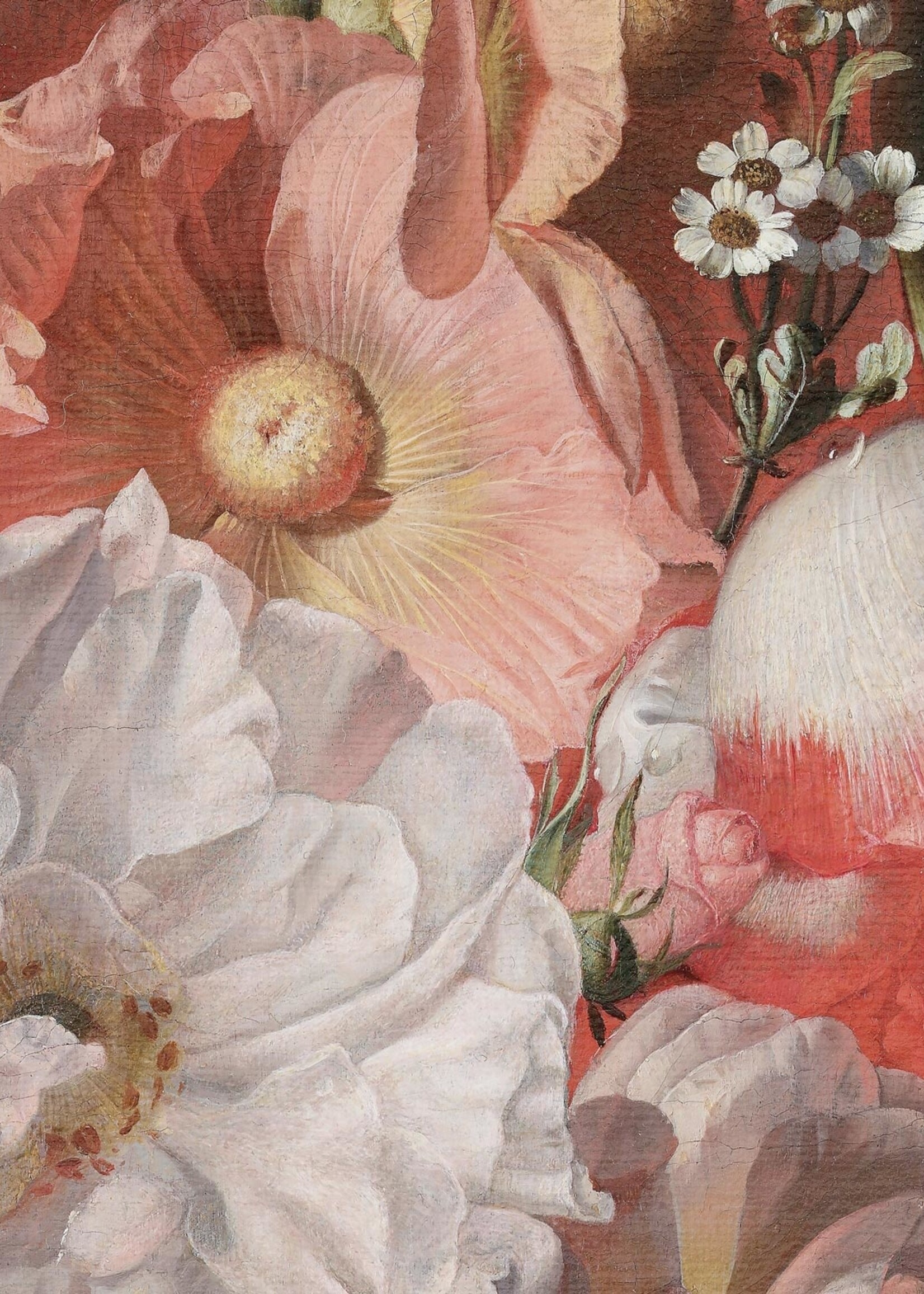 Wandvullend Bloemen behang Golden Age Flowers