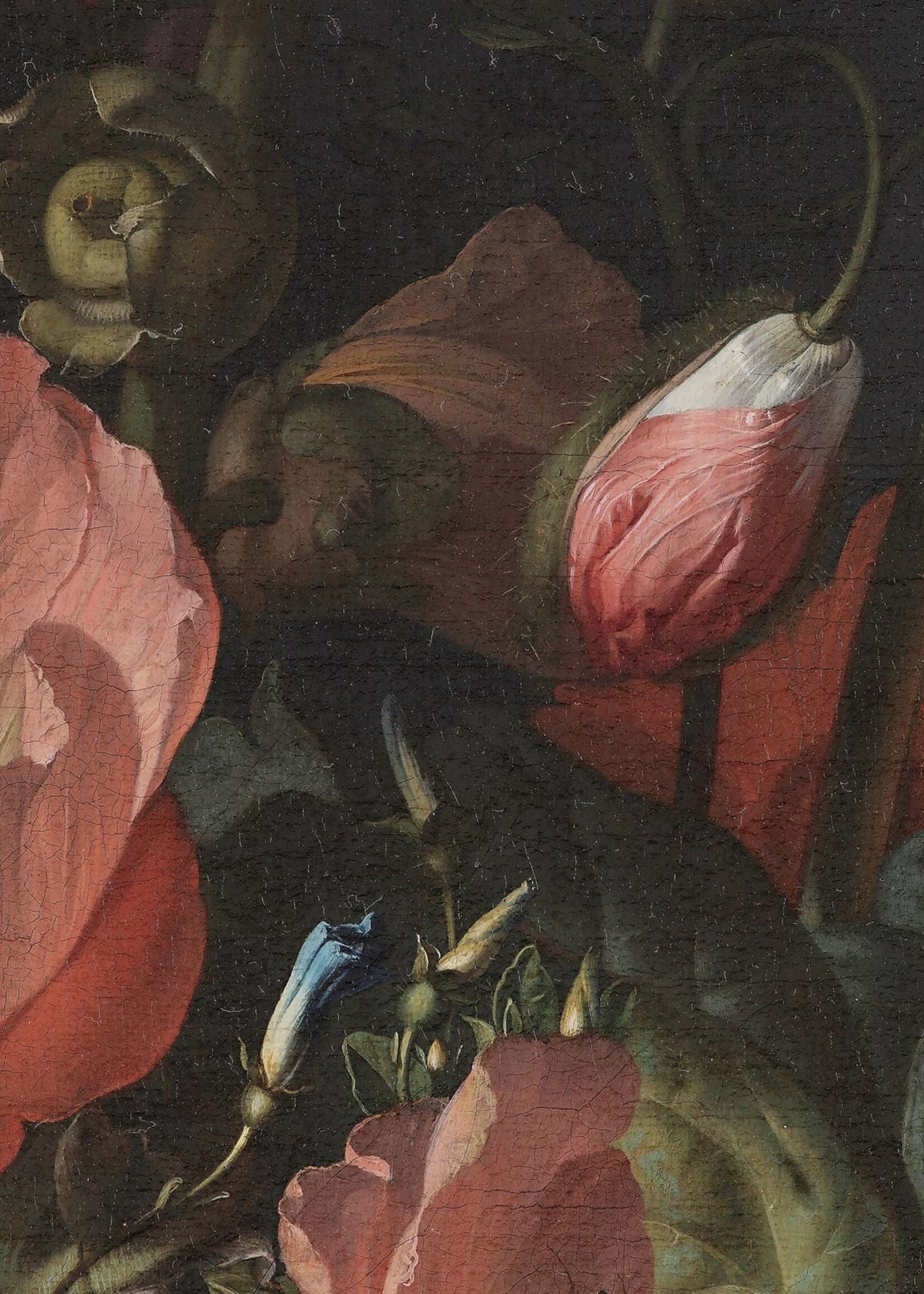 Wandvullend Bloemen behang Golden Age Flowers
