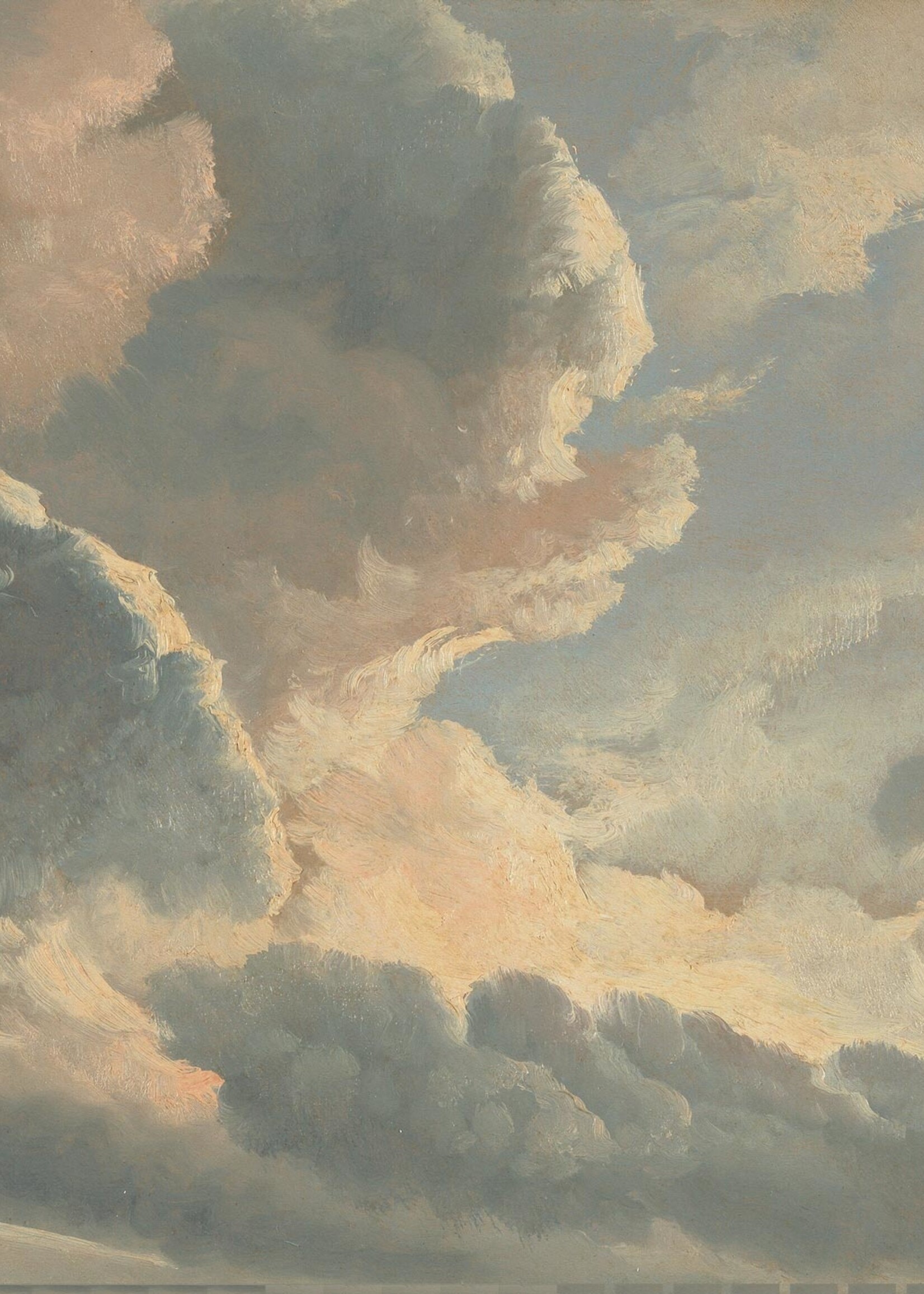 Wandvullend Wolken behang Golden Age Clouds
