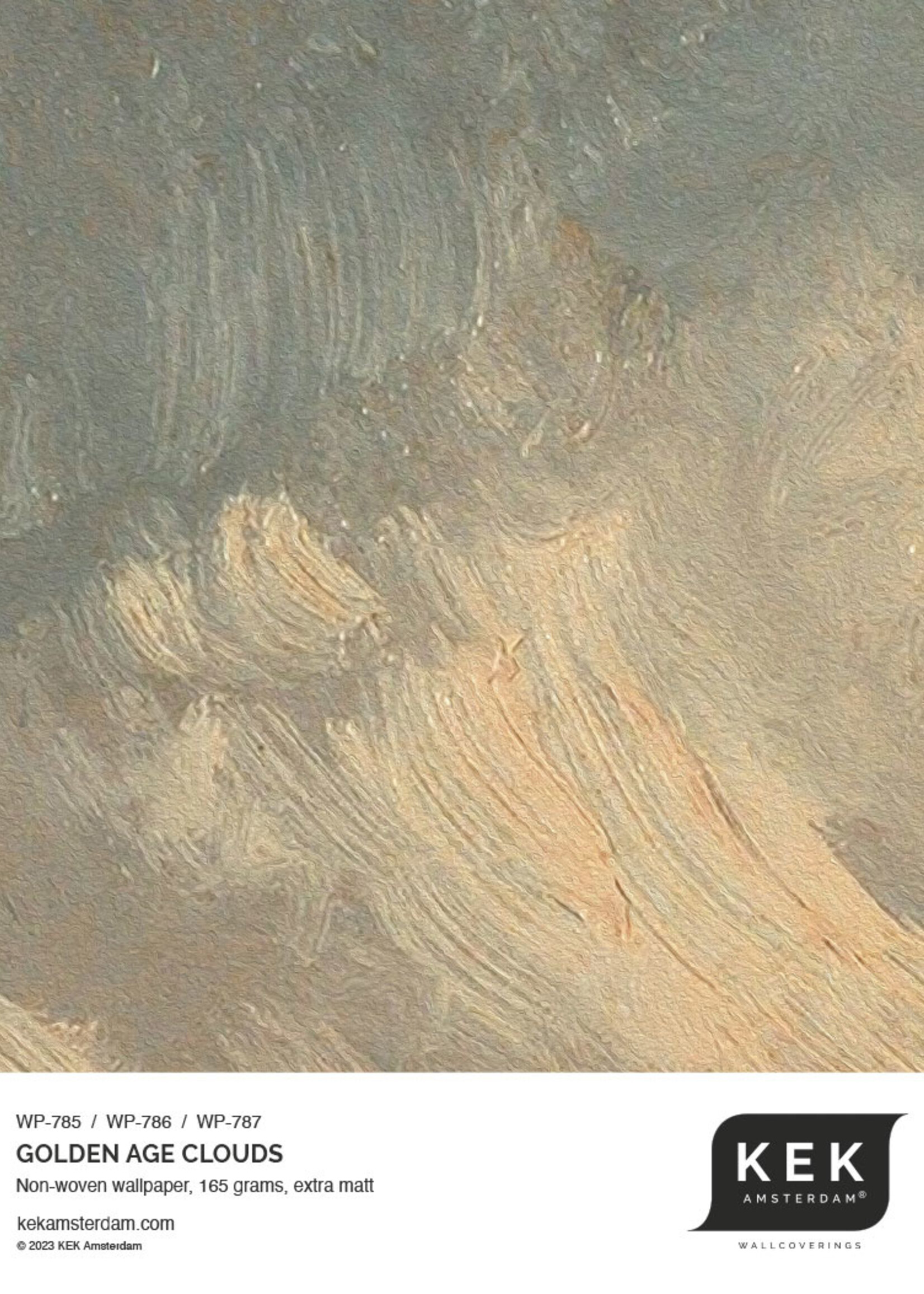 Wandvullend Fototapete Golden Age Clouds