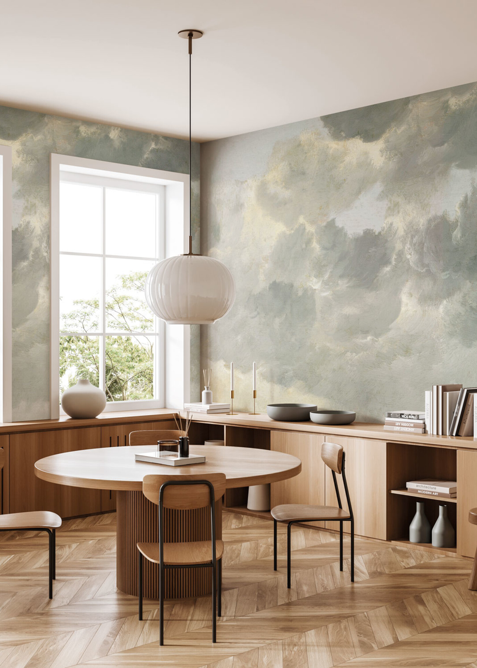 Wall Mural Golden Age Clouds