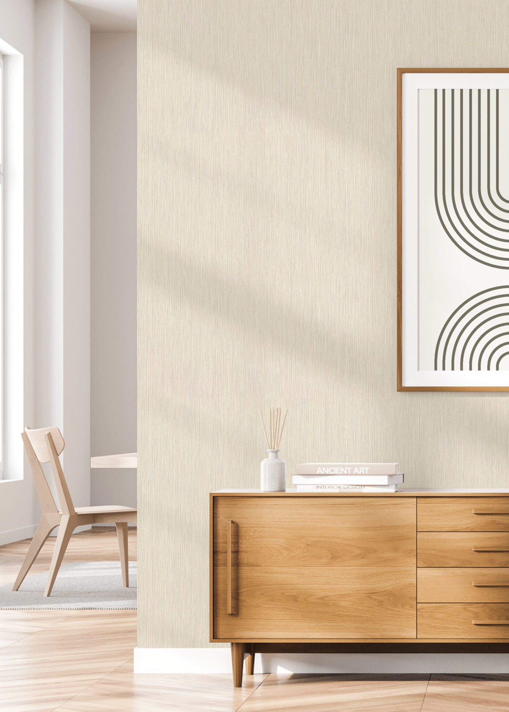 Afwasbaar | Voelbare textuur Hotel Chique Tapete, San Diego, 53 x 1000 cm
