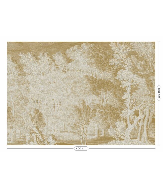 Gold-Tapete Engraved Landscapes, Sand
