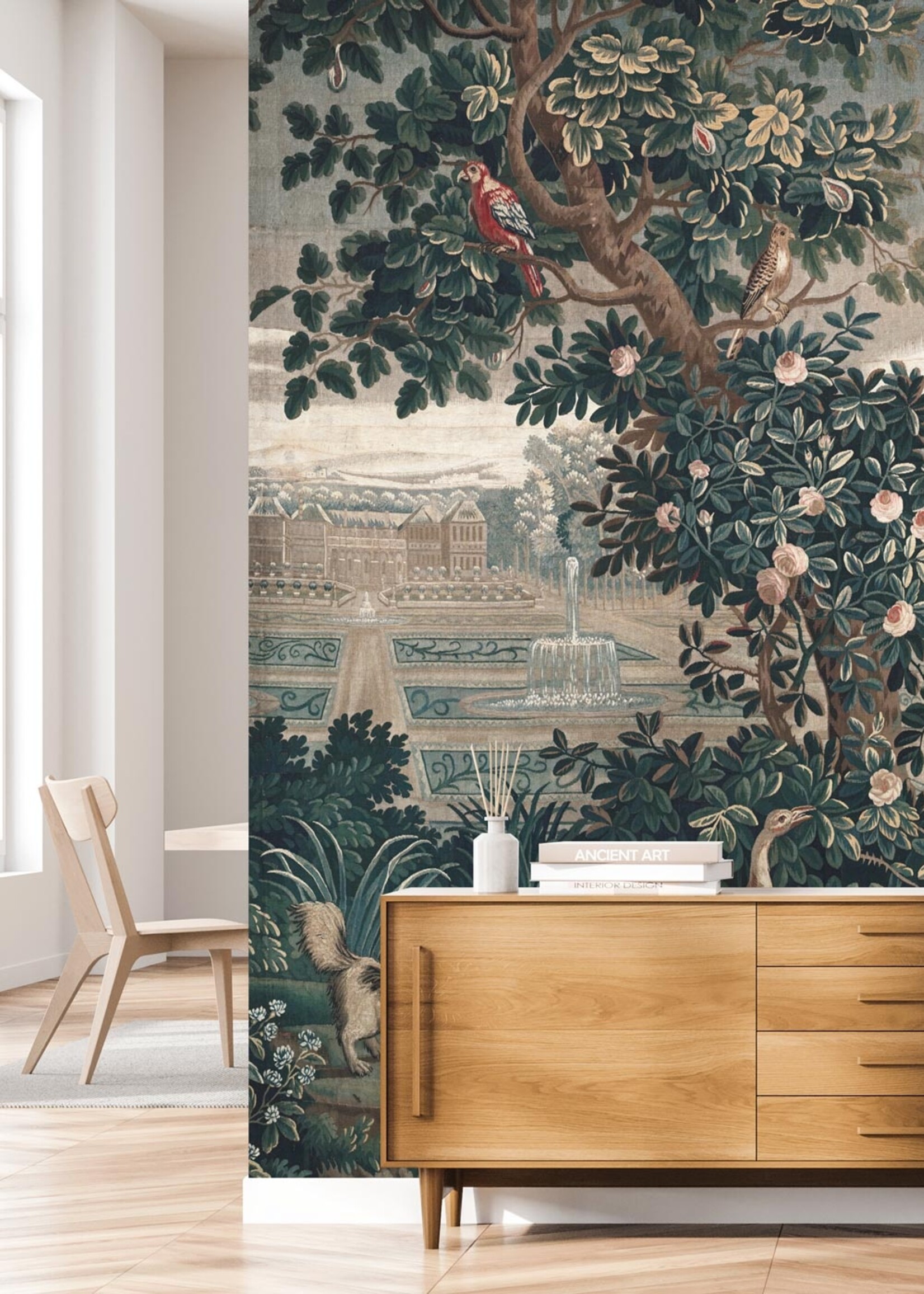Wandvullend Landscape Tapestries, wallpaper from vintage tapestry