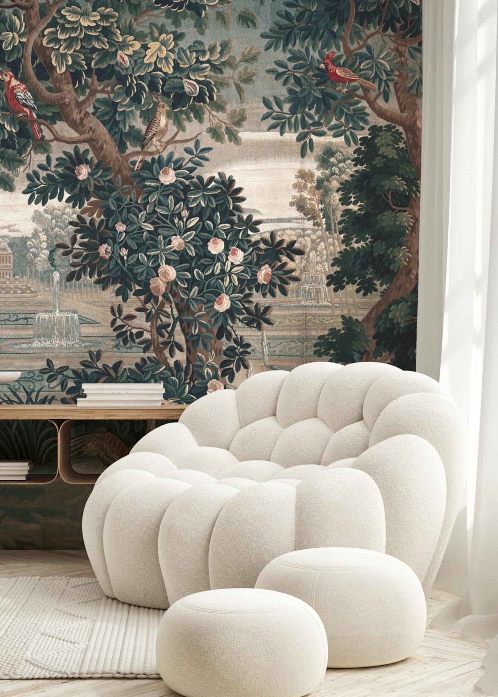 Wandvullend Landscape Tapestries, wallpaper from vintage tapestry
