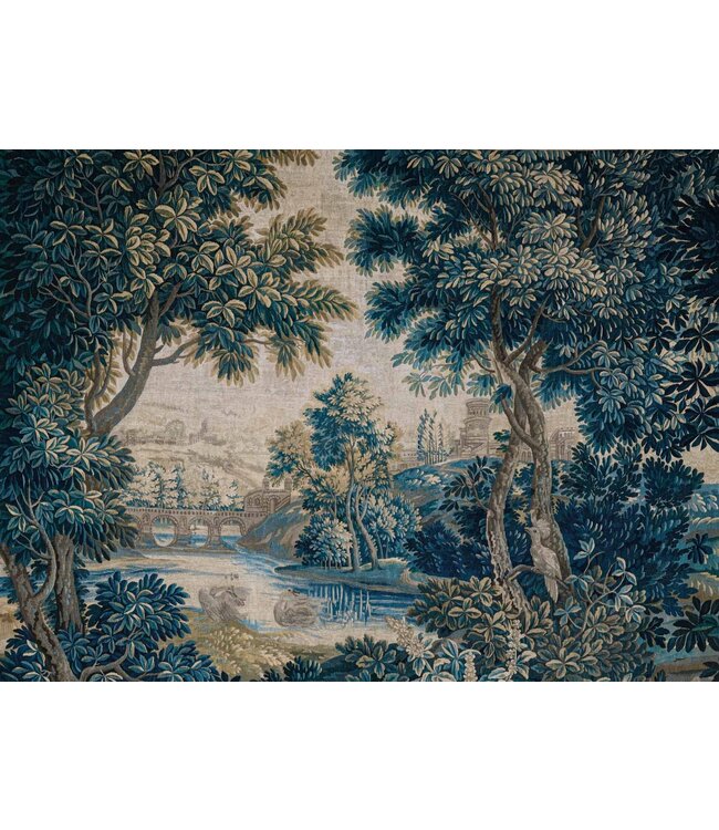 Landscape Tapestries, behang van vintage wandkleed