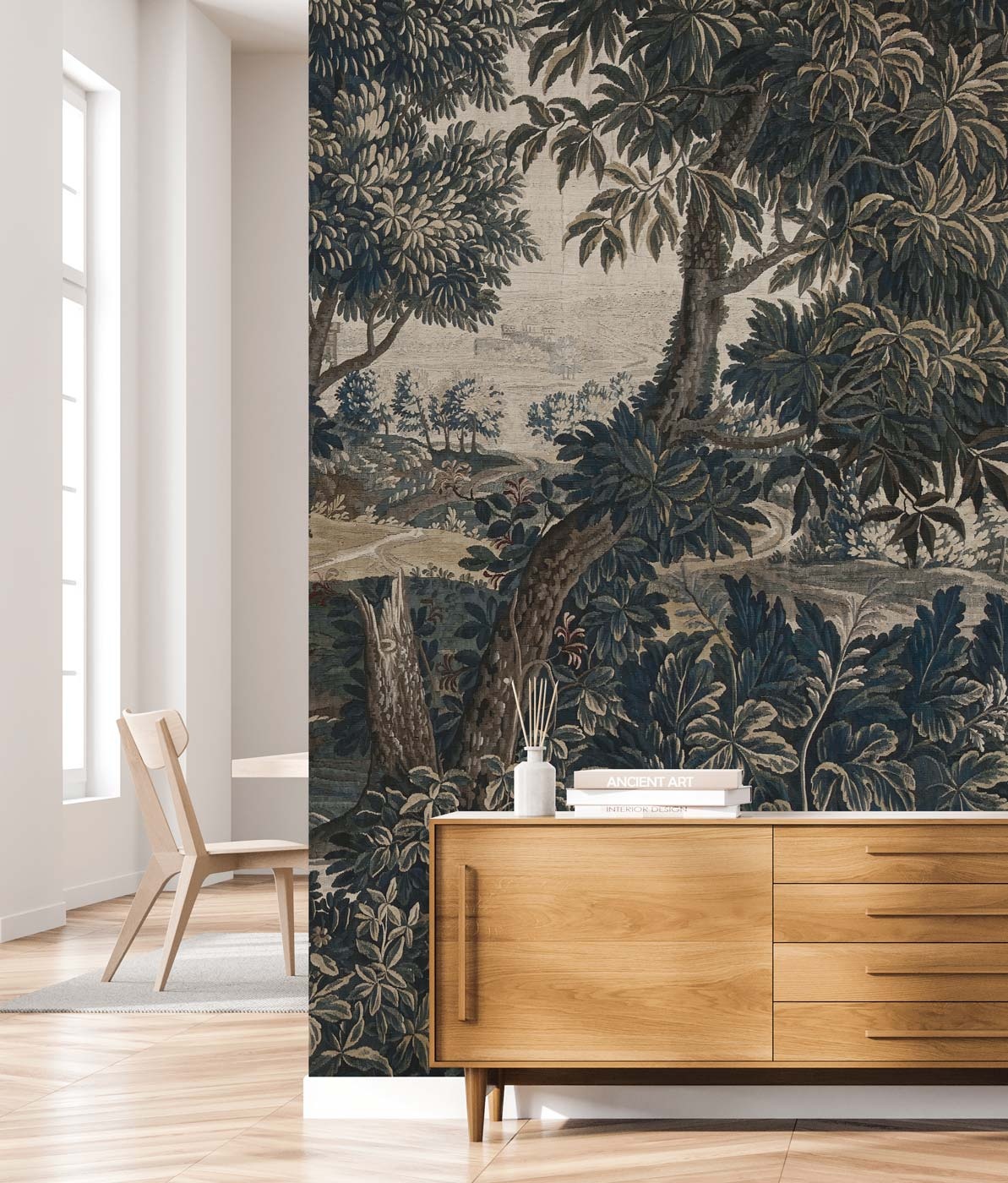 Bishilin Polyester Tapestry Lange Kerstboom Am Berg Muur Opknoping