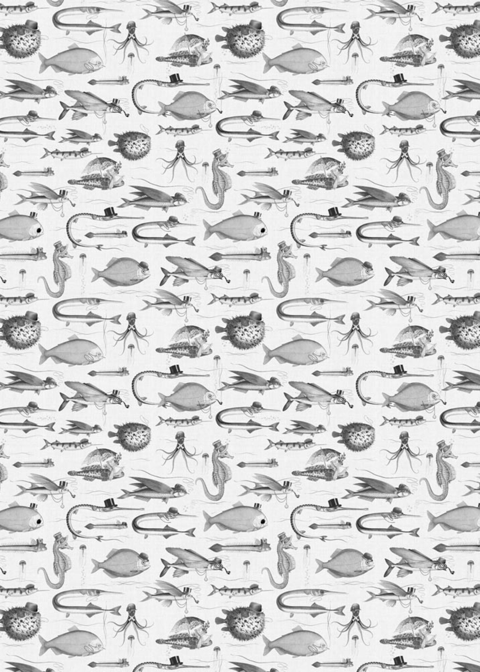 Wandvullend Dandy Fish Behang
