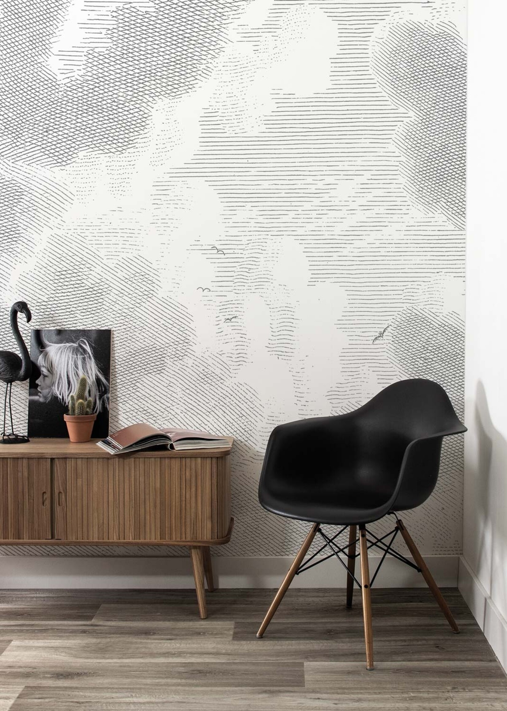 Fototapete Engraved Clouds