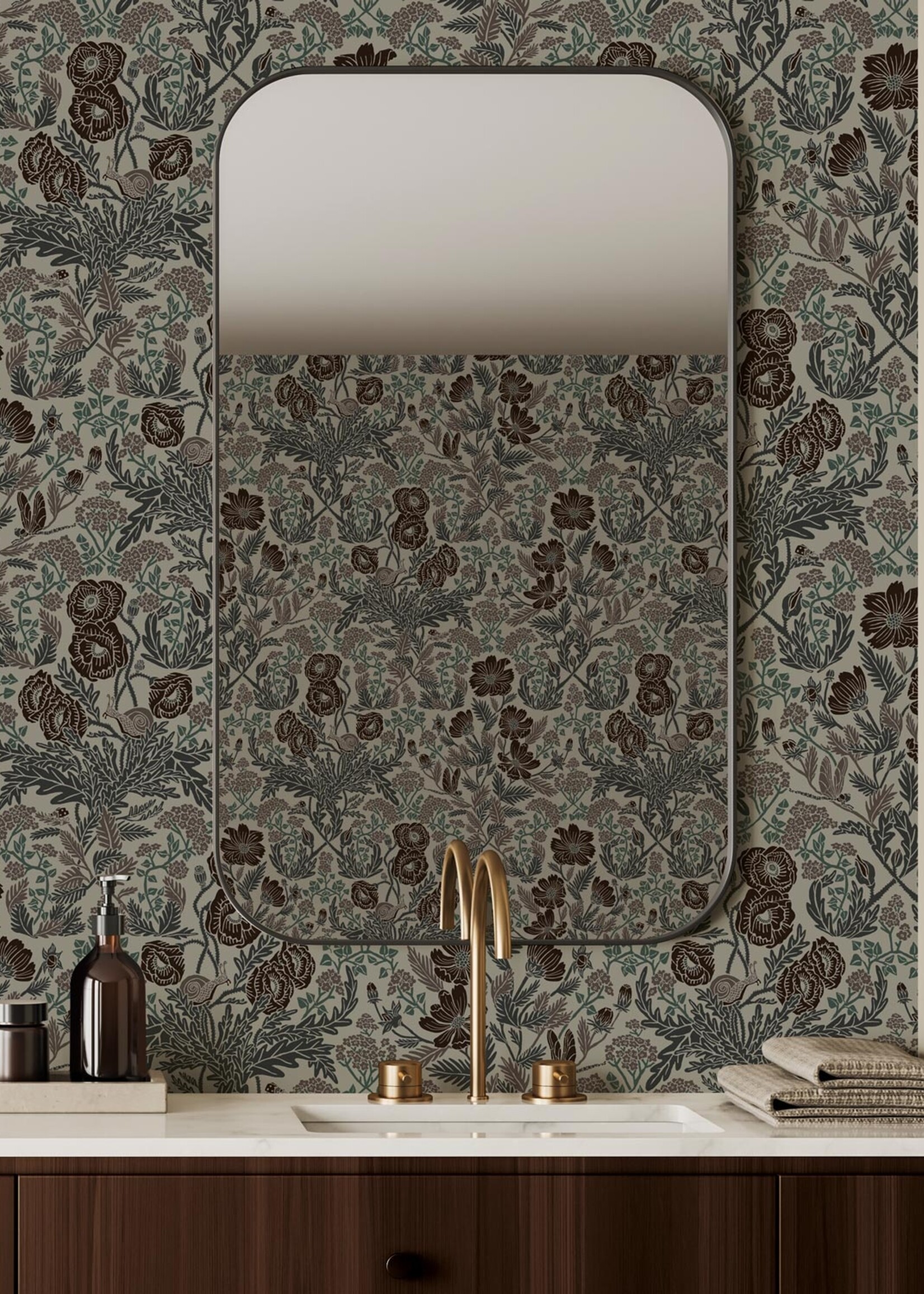 Tapete mit botanische Muster von Floor Rieder, 100 x 280 cm