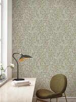 Wallpaper with drawn flowers, Sand