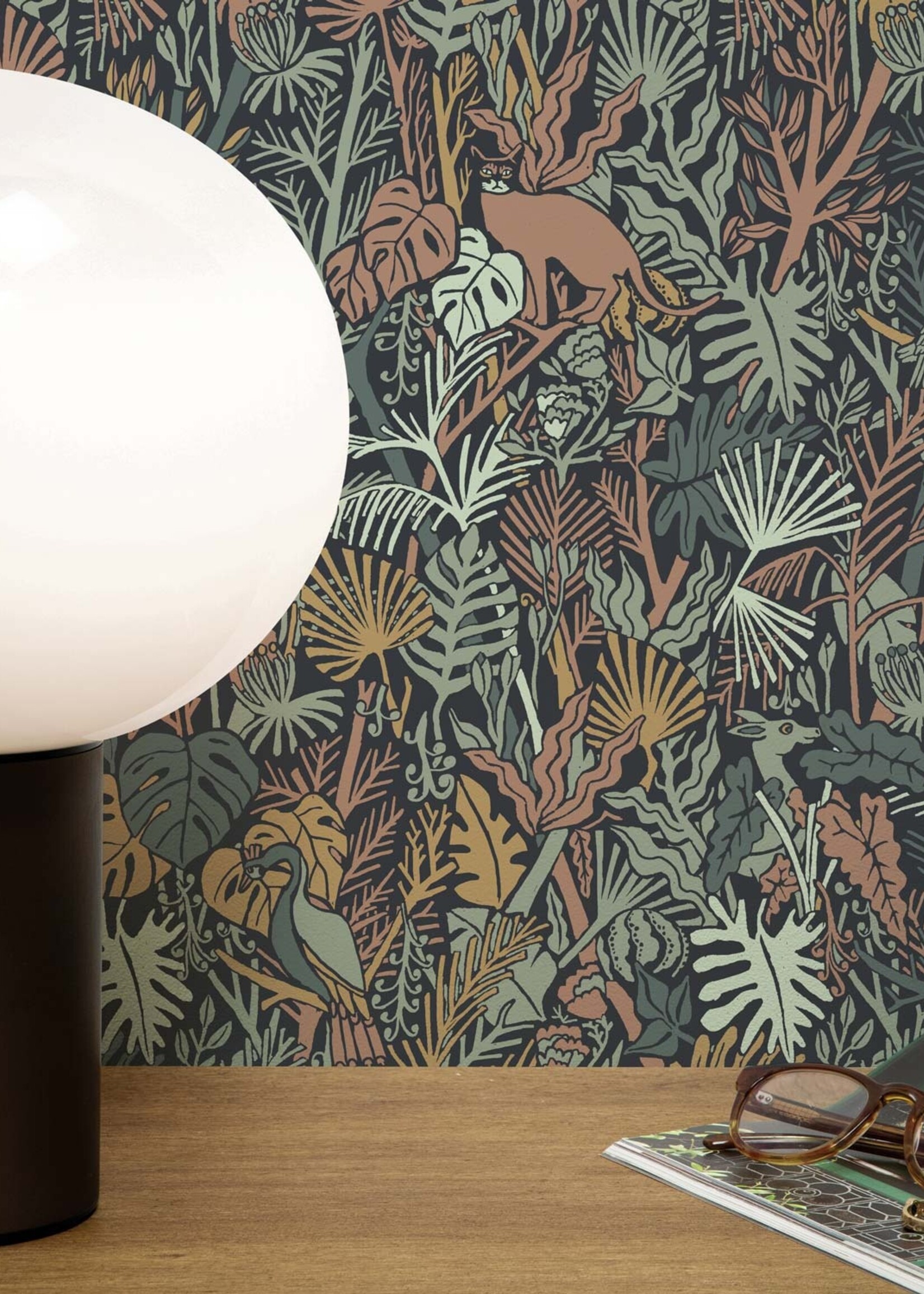 Herhaalbaar Tapete mit botanische Muster von Floor Rieder, 100 x 280 cm