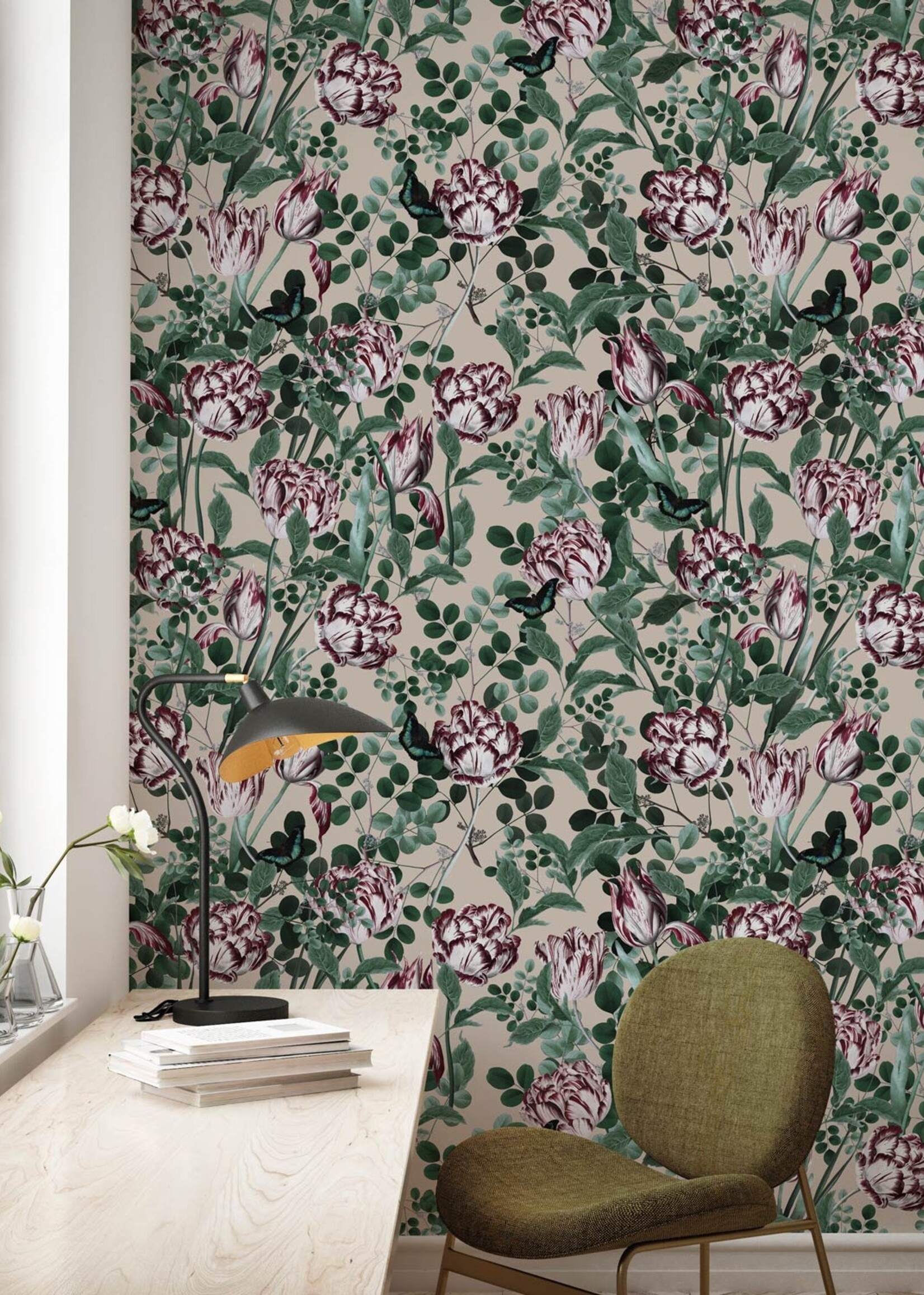Botanisch behang Bold Botanics, 97.4 x 280 cm