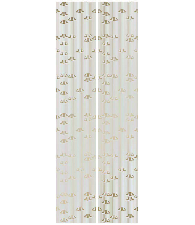 Golden Lines, Gold geometric lines wallpaper, Sand, Washable, 100 x 280 cm