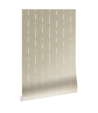 Goud metallic | Afwasbaar Golden Lines, Gold geometric lines wallpaper, Sand