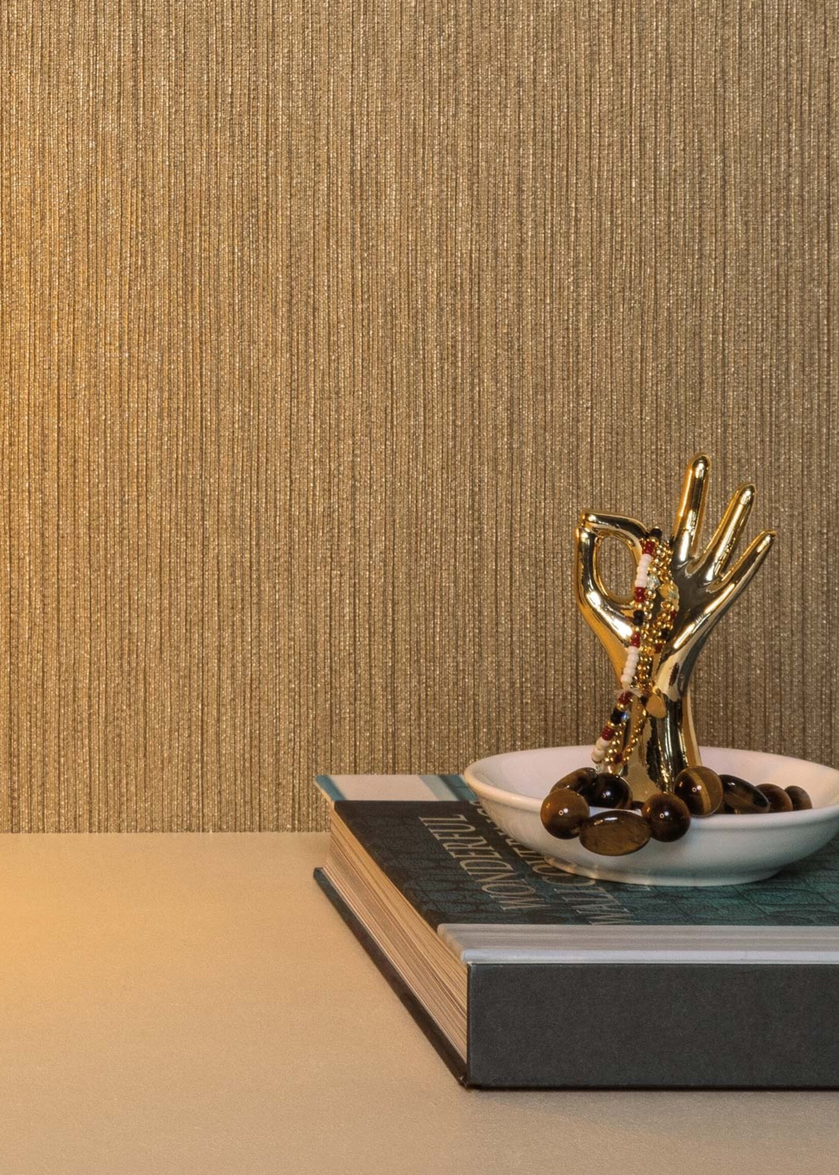 Afwasbaar | Voelbare textuur Hotel Chique Behang, Geneva, 53 x 1000 cm
