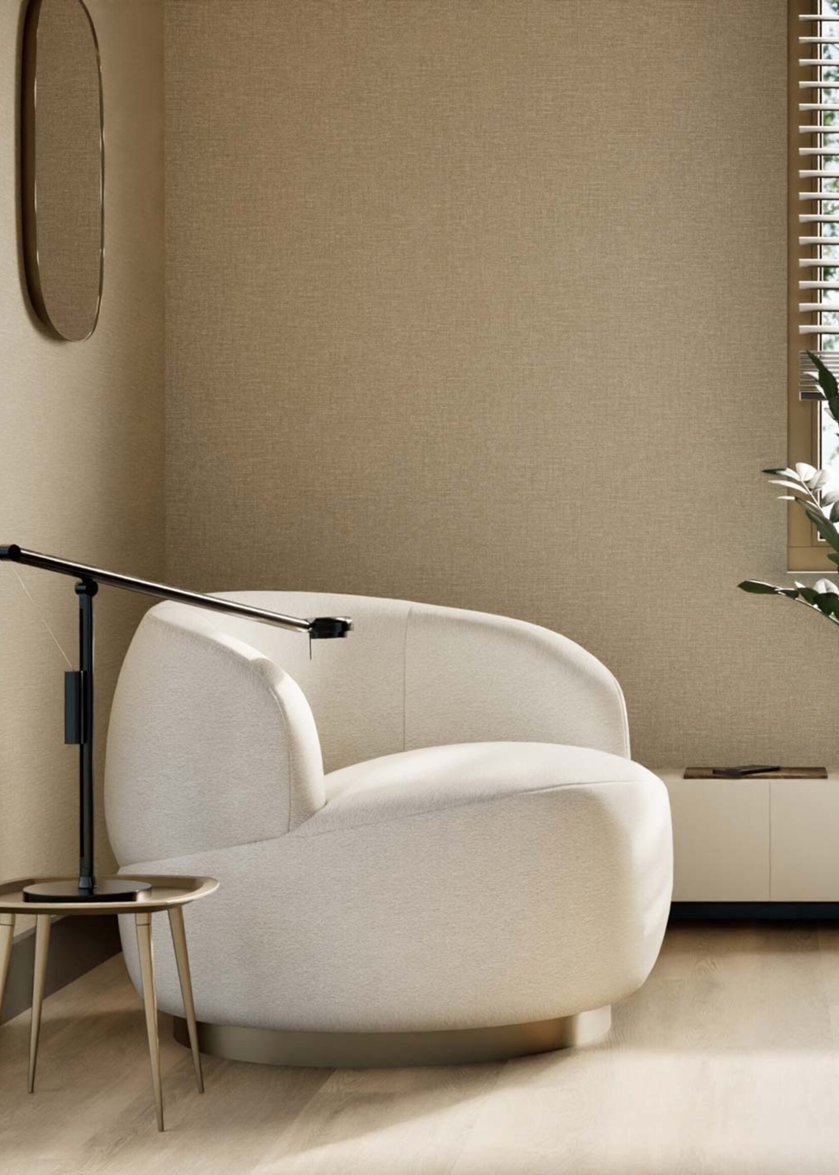 Afwasbaar | Voelbare textuur Natural Chique wallpaper, Melbourne, 53 x 1000 cm