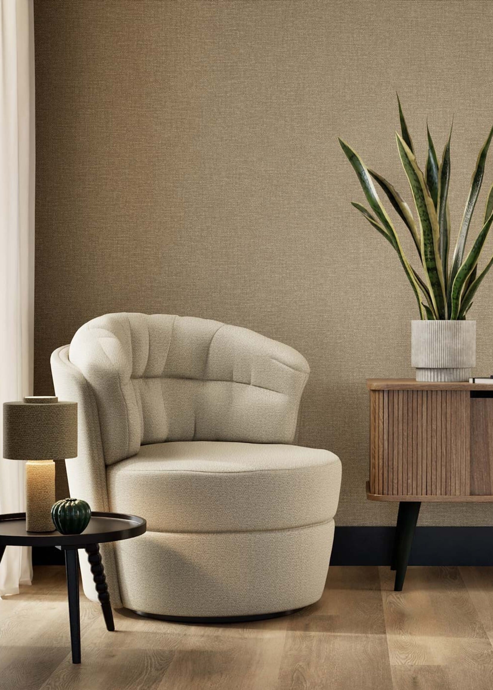 Afwasbaar | Voelbare textuur Natural Chique wallpaper, Melbourne, 53 x 1000 cm