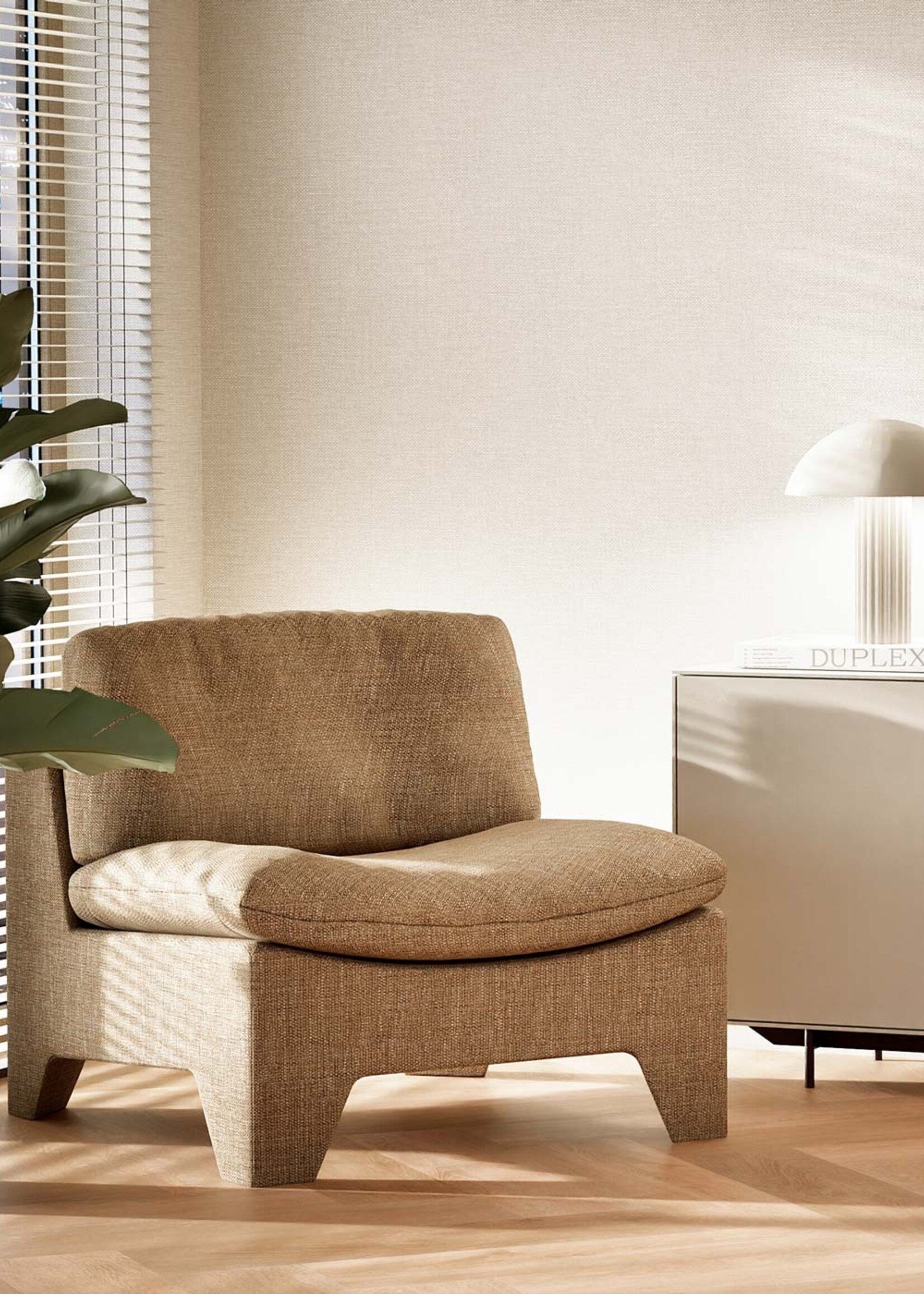 Afwasbaar | Voelbare textuur Natural Chique Tapete, Manhattan, 53 x 1000 cm