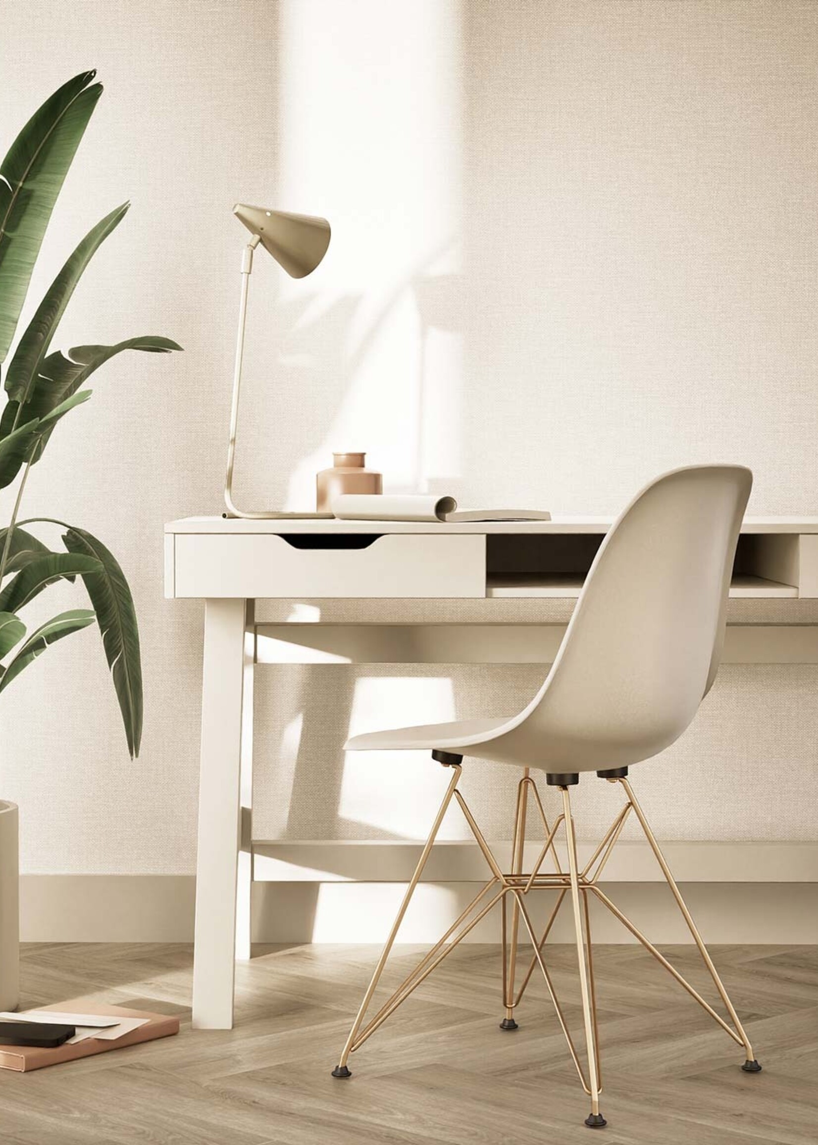 Afwasbaar | Voelbare textuur Natural Chique wallpaper, Manhattan, 53 x 1000 cm