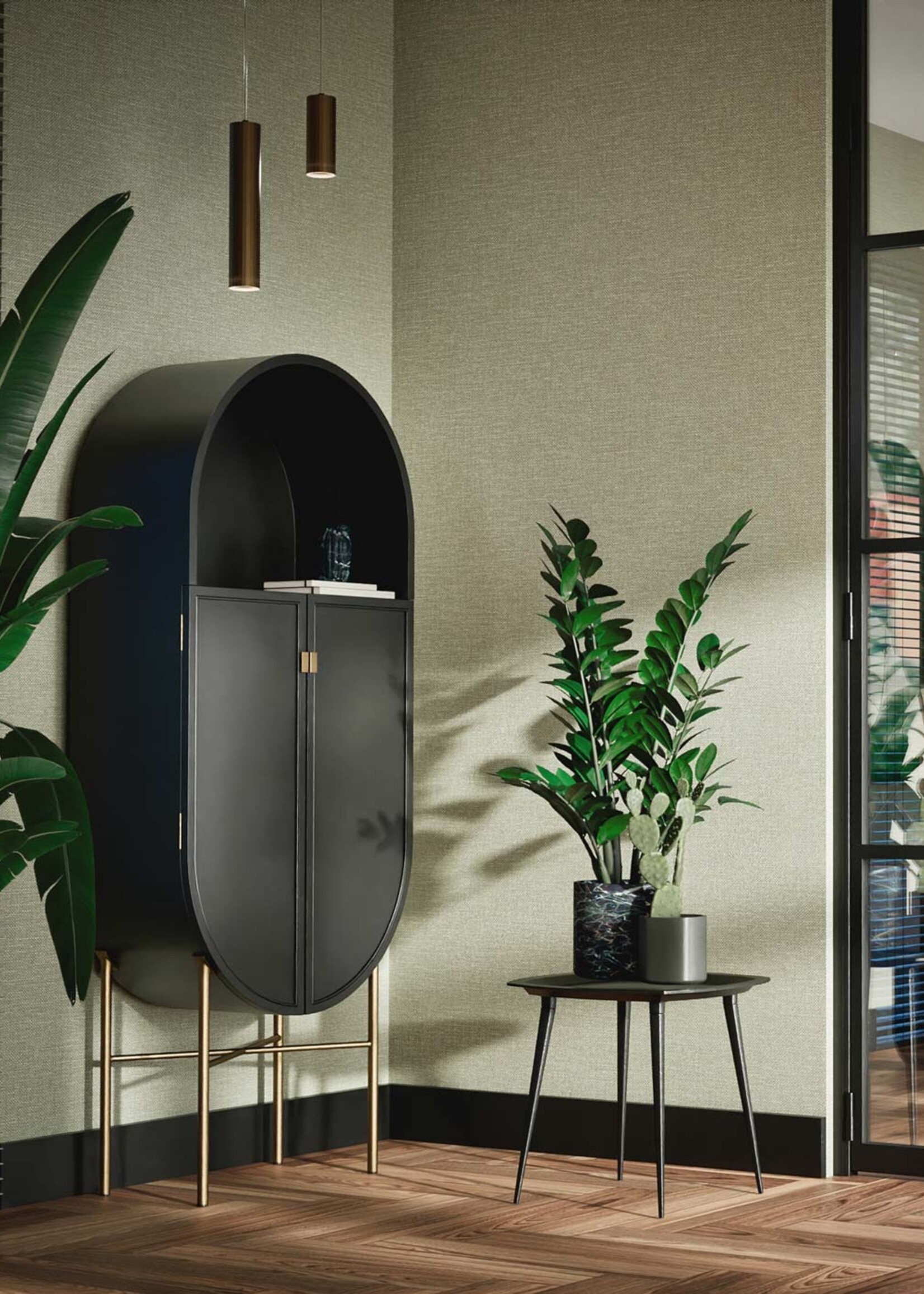 Afwasbaar | Voelbare textuur Natural Chique Tapete, Queens, 53 x 1000 cm