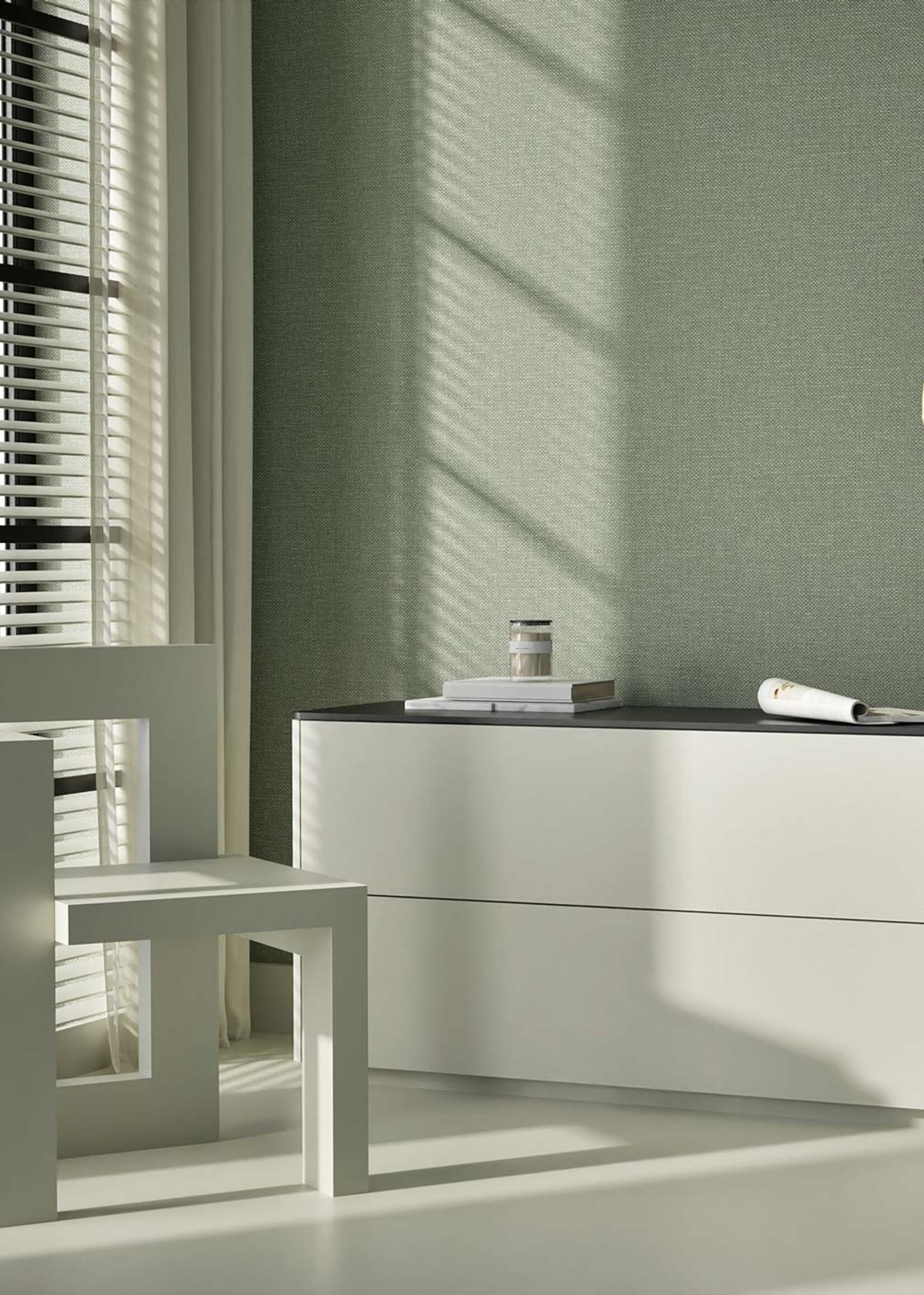 Afwasbaar | Voelbare textuur Natural Chique Tapete, Queens, 53 x 1000 cm