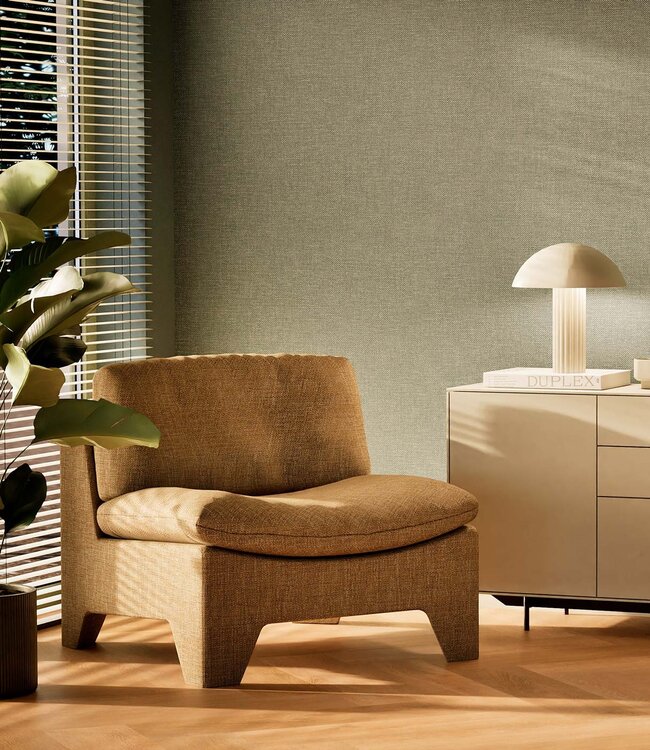Behang linnen look Natural Chique, Long Island, 53 x 1000 cm