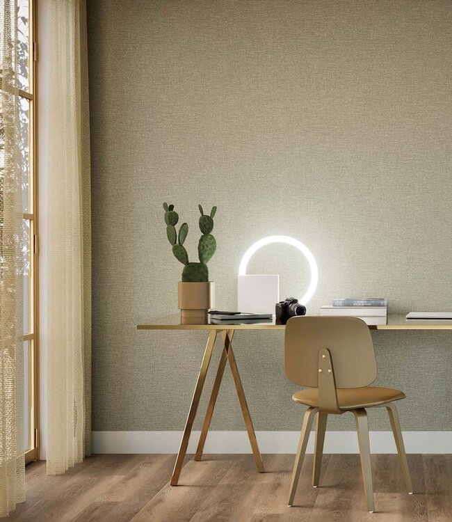 Afwasbaar | Voelbare textuur Behang linnen look Natural Chique, Long Island