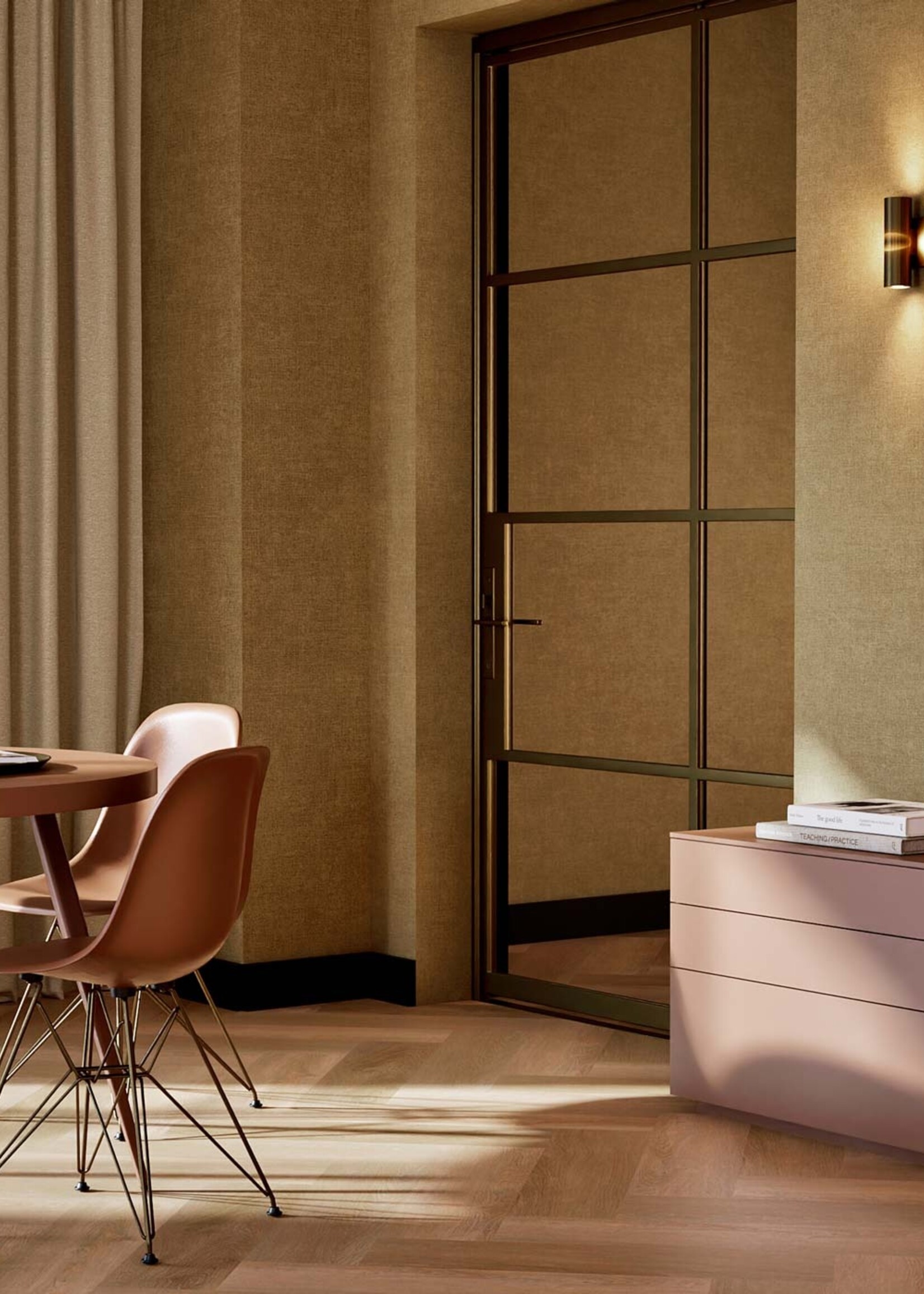 Afwasbaar | Voelbare textuur Hotel Chique Behang, Miami Beach, 53 x 1000 cm
