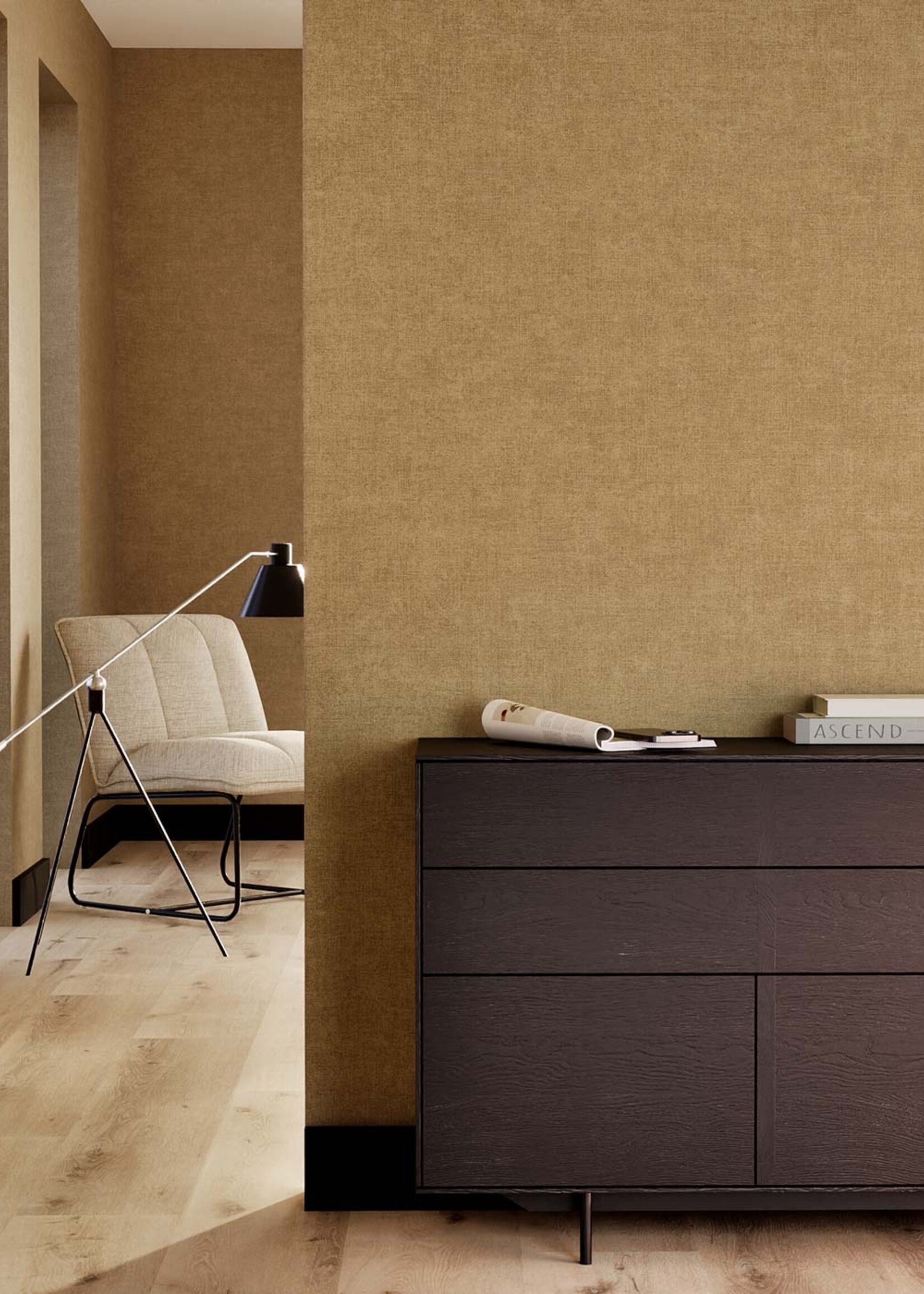 Afwasbaar | Voelbare textuur Hotel Chique Behang, Miami Beach, 53 x 1000 cm