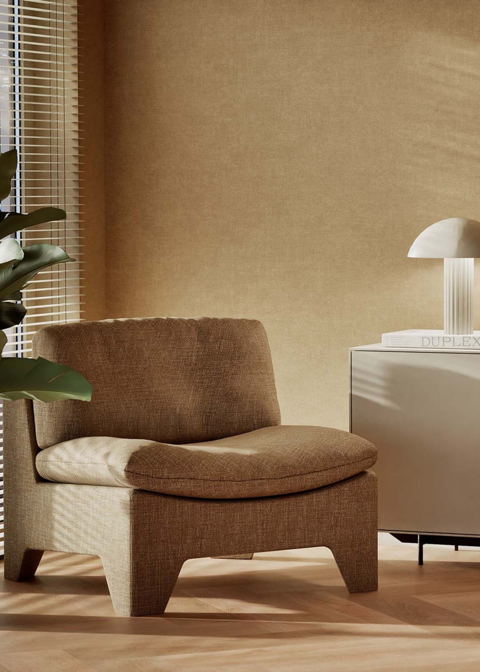 Afwasbaar | Voelbare textuur Hotel Chique Tapete, Miami Beach, 53 x 1000 cm