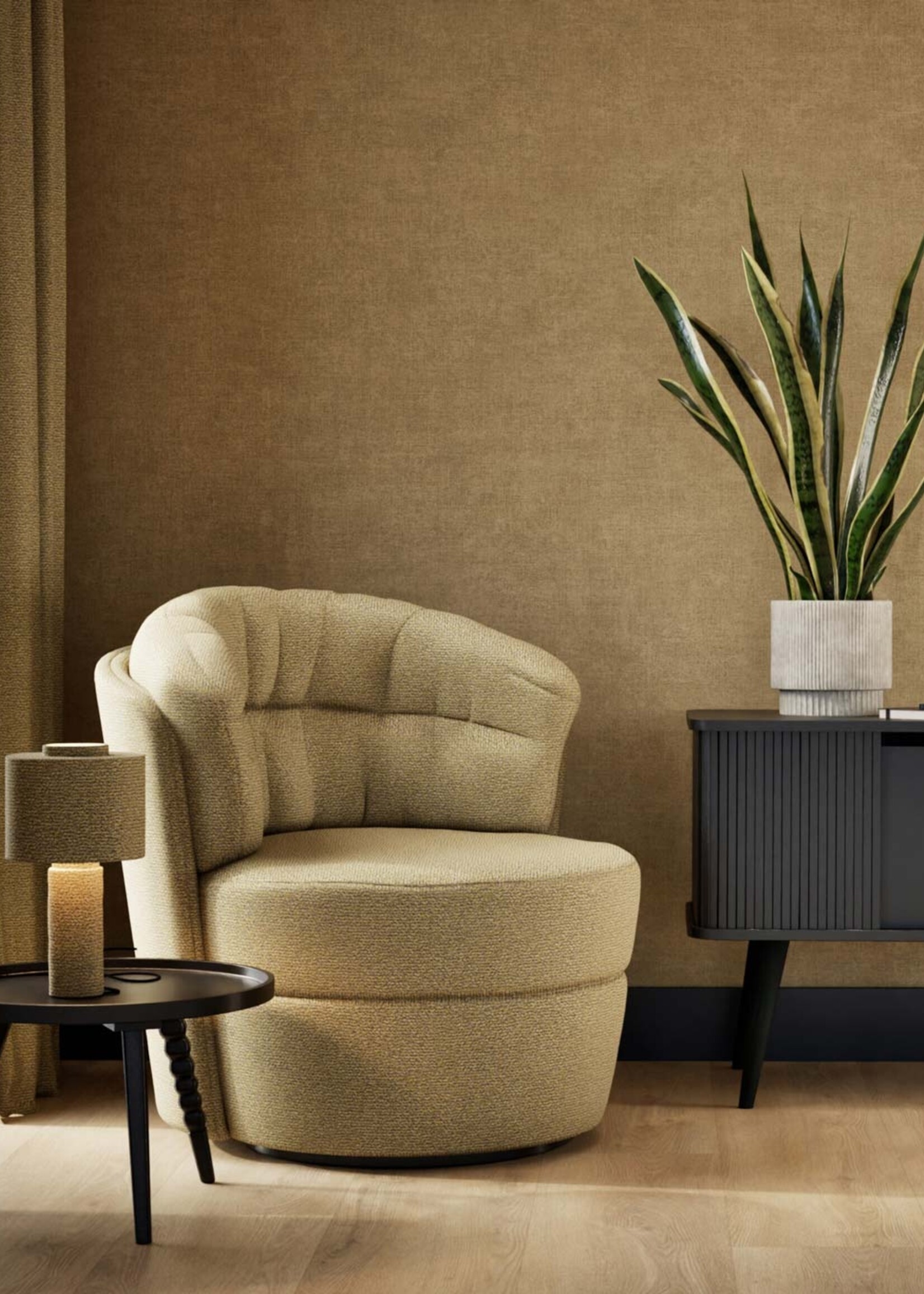 Afwasbaar | Voelbare textuur Hotel Chique wallpaper, Miami Beach, 53 x 1000 cm