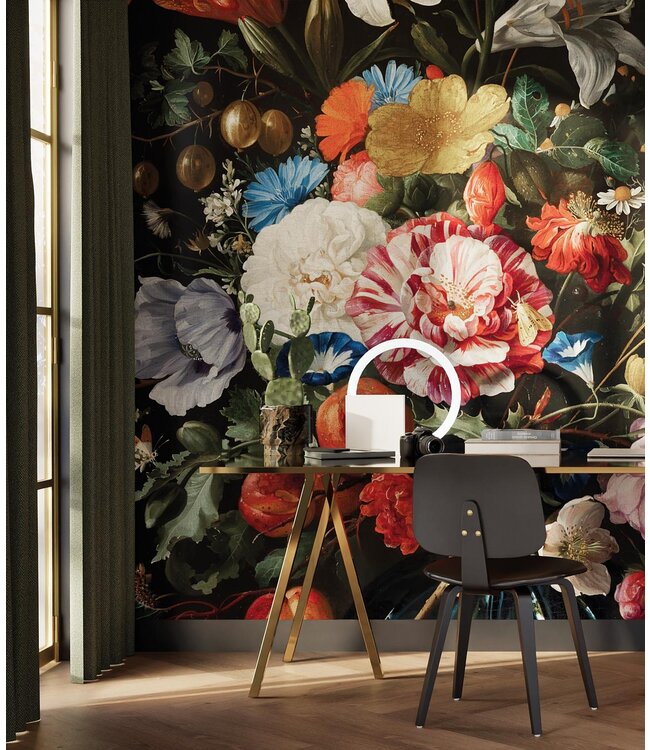 Bloemen behang Golden Age Flowers