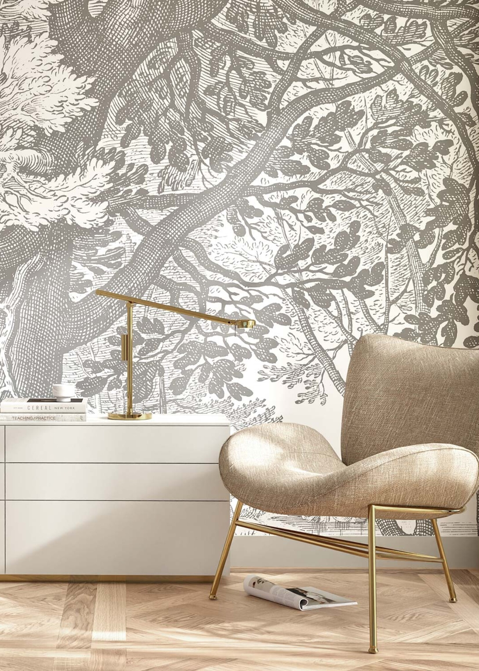 Wall Mural Engraved Landscapes