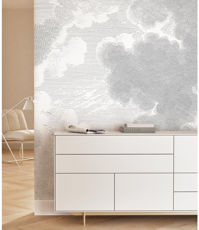 Fototapete Engraved Clouds