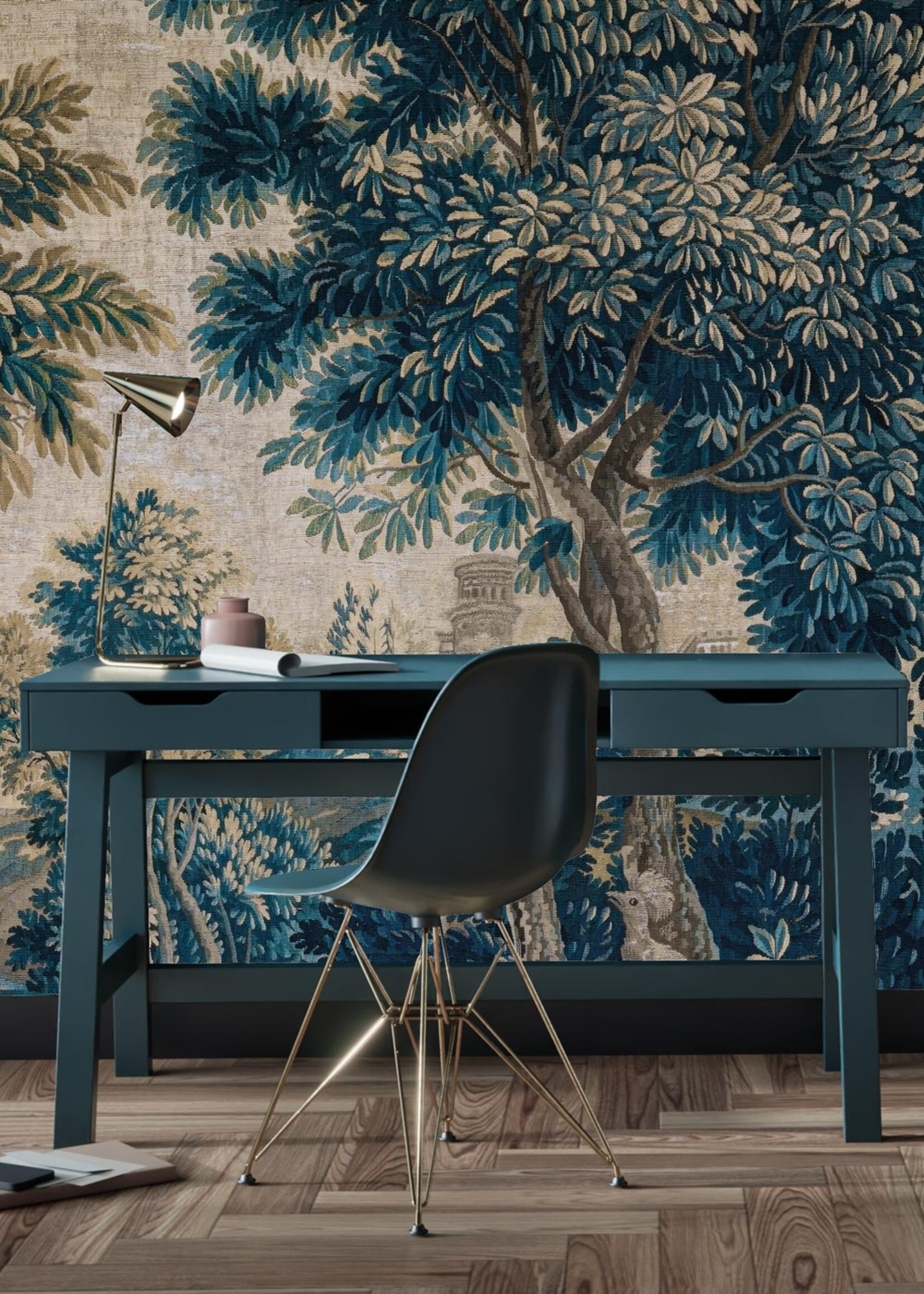 Wandvullend Landscape Tapestries, wallpaper from vintage tapestry