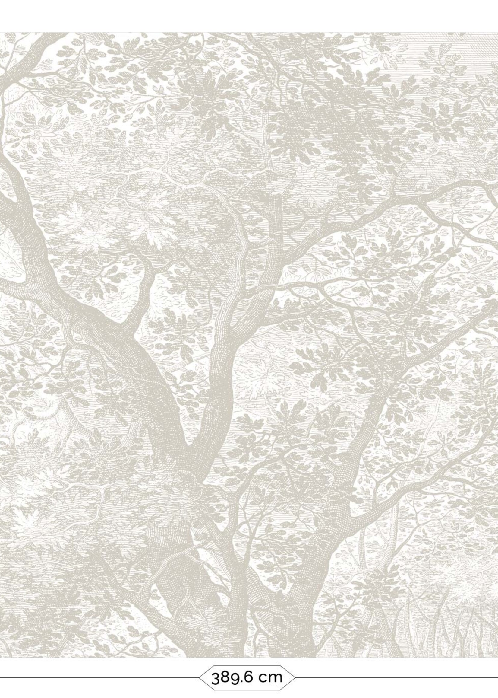 Wandvullend Engraved Landscapes wallpaper, Grey