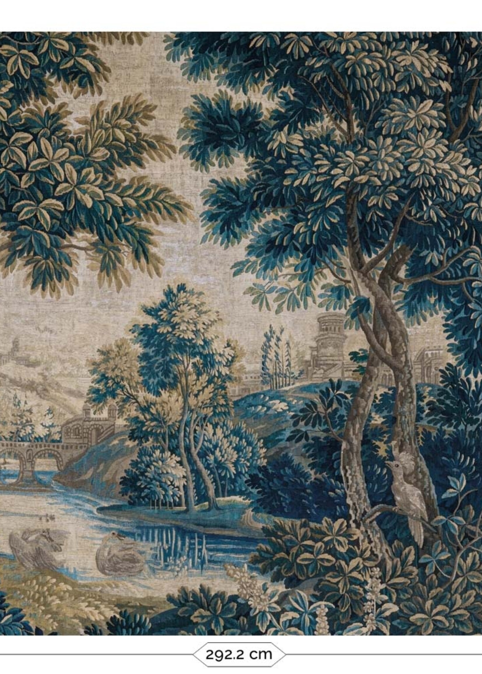 Wandvullend Landscape Tapestries, behang van vintage wandkleed