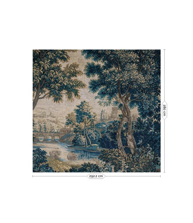 Landscape Tapestries, wallpaper from vintage tapestry