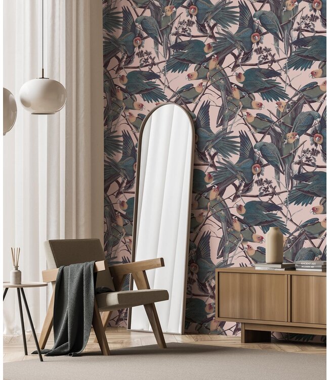 Botanisch behang Parrots