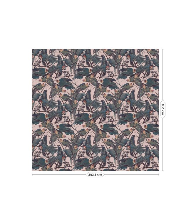 Botanisch behang Parrots