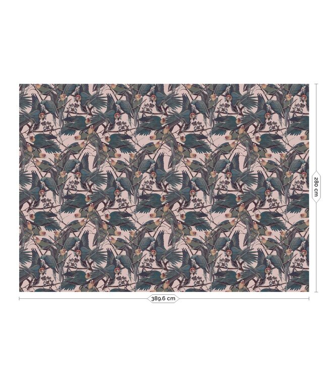 Botanisch behang Parrots