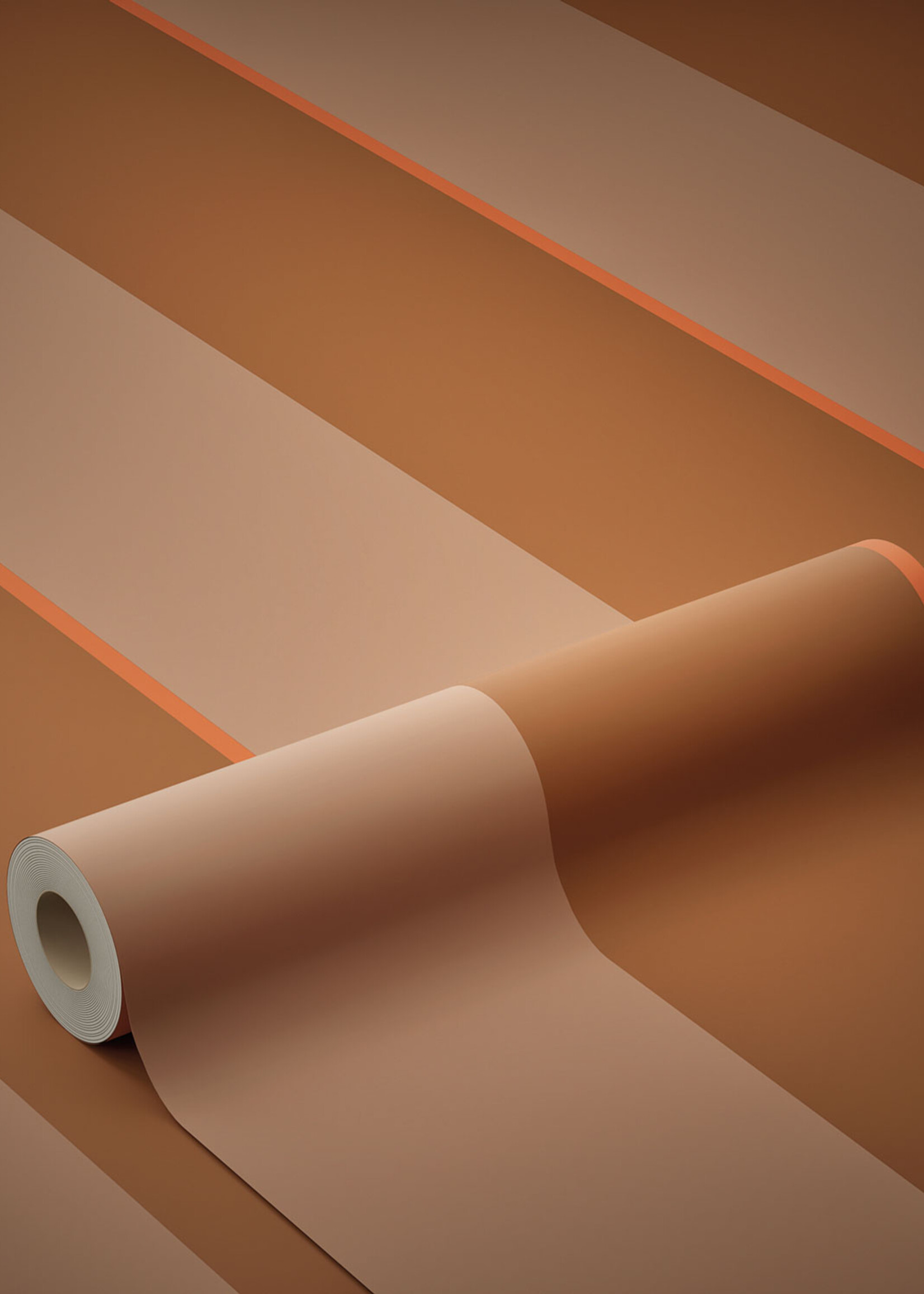Herhaalbaar Bold Stripes | Colorful striped wallpaper by Frans Uyterlinde | 97.4 x 280 cm