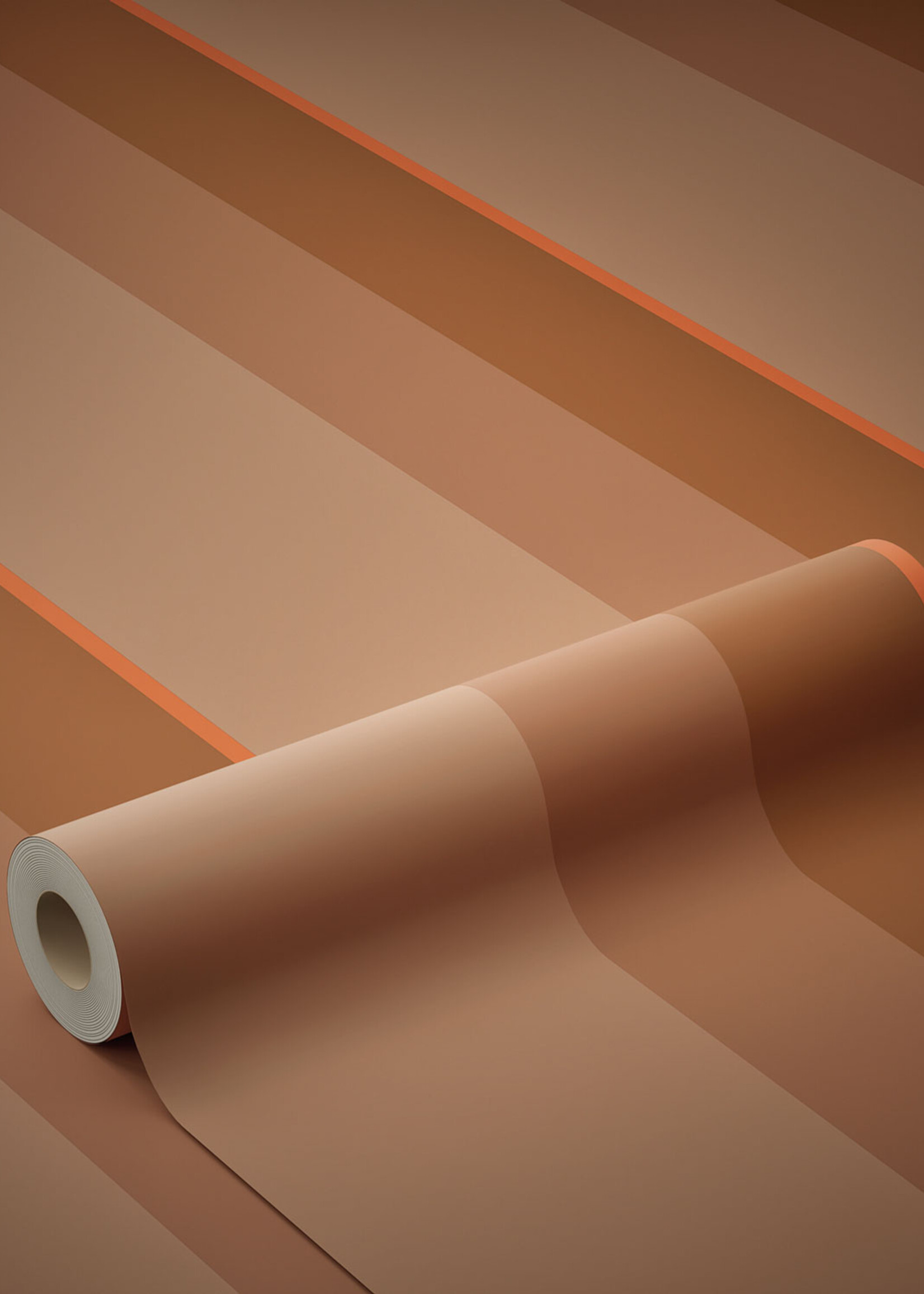 Herhaalbaar Bold Stripes | Tapete mit bunten Streifen von Frans Uyterlinde | 97,4 x 280 cm