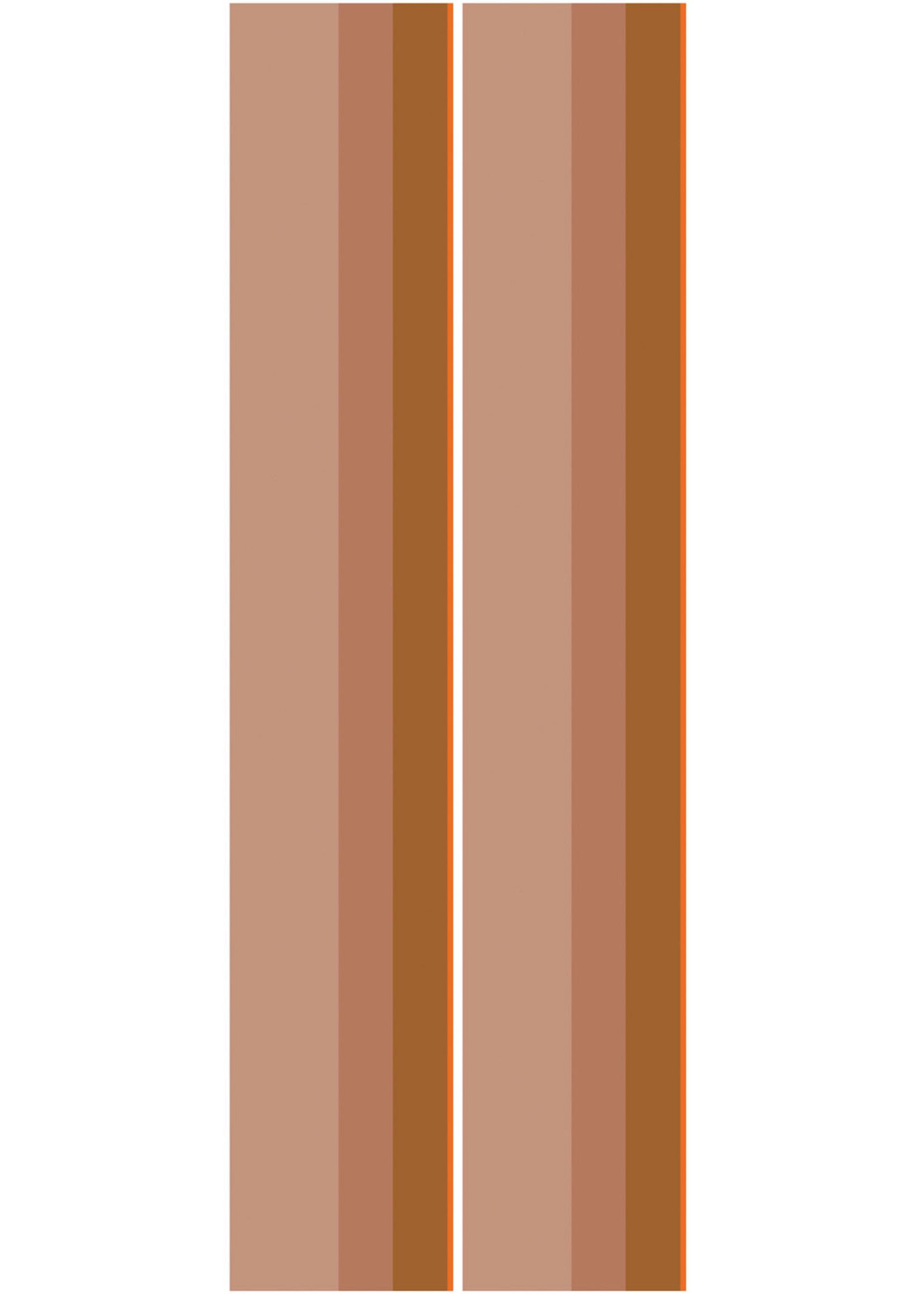 Herhaalbaar Bold Stripes | Strepen behang door Frans Uyterlinde | 97,4 x 280 cm