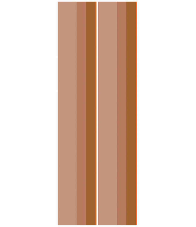 Bold Stripes | Colorful striped wallpaper by Frans Uyterlinde | 97.4 x 280 cm